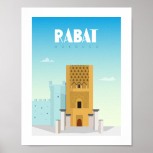 Affiche Rabat, Maroc