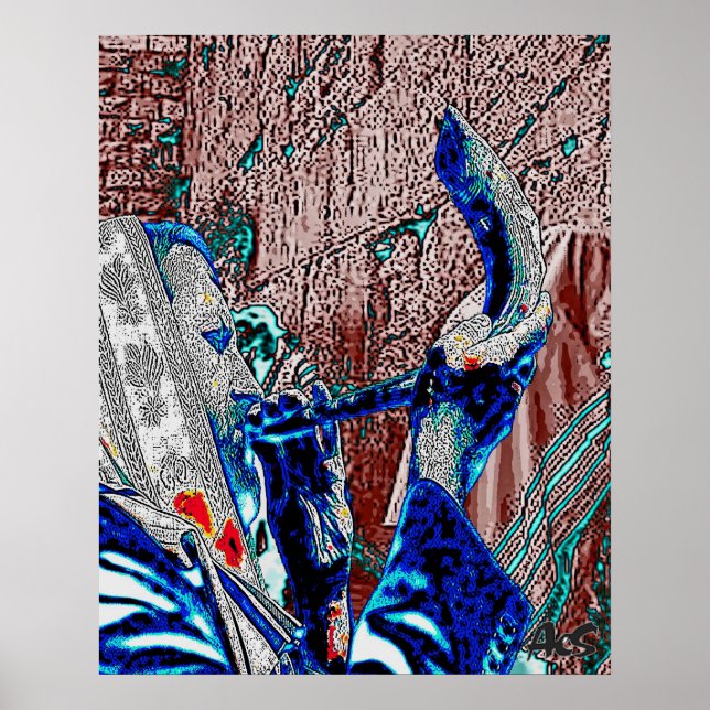 AFFICHE RABBI AVEC SHOFAR (Devant)