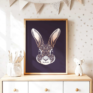Affiche Rabbit Forest Animal Rabbit Wall Print