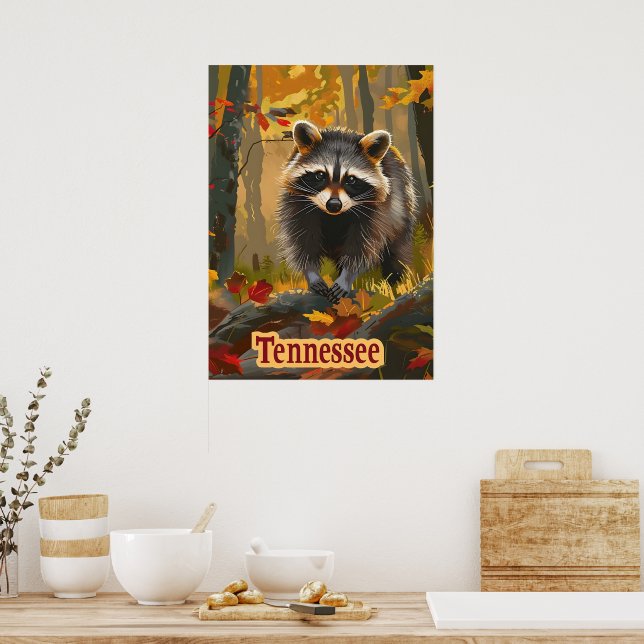 Affiche Raccoon du Tennessee (Cuisine)