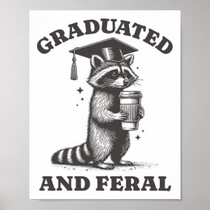Affiche Raccoon Gradué Et Feral Cl De 2025 Rac Vintage