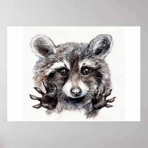 Affiche Raccoon Lover Lovely Baby Raccoon