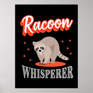Affiche Raccoon Lover Raccoon Whisperer
