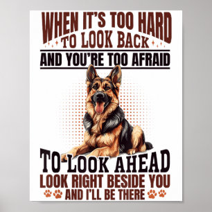 Affiche Race de chien berger allemand Quand c'est trop dur