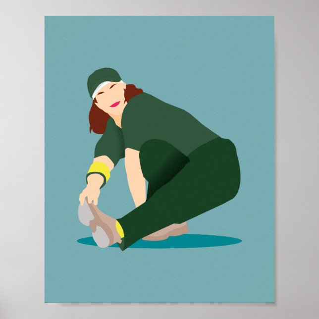 Affiche Rachel la danseuse australienne de breakdance (Devant)