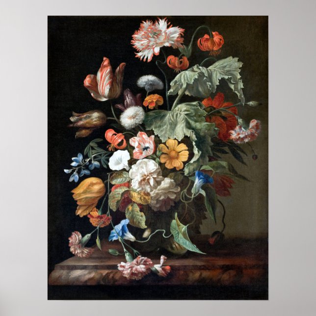 Affiche Rachel Ruysch Encore-Vie avec Fleurs (Devant)