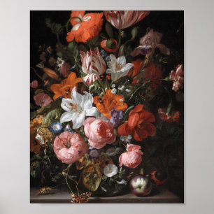 Affiche Rachel Ruysch - Fleurs Dans Un Vase En Verre