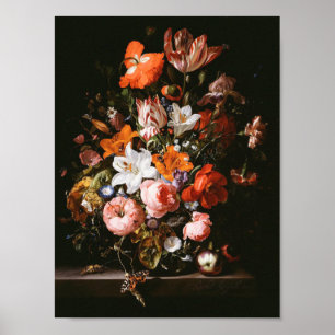 Affiche Rachel Ruysch - Fleurs Dans Un Vase En Verre