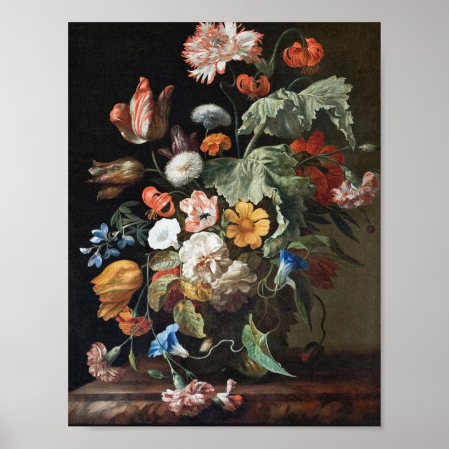 Affiche Rachel Ruysch - Still-Life With Flowers (Devant)