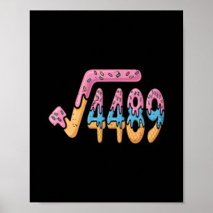 Affiche Racine Carrée 4489 Glace Argot Math 67 Six Sept