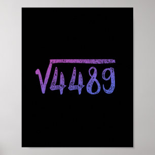 Affiche Racine carrée 4489 Prof de maths Six Sept 6 7