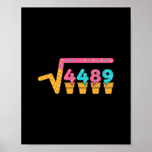 Affiche Racine Carrée De 4489 Glace Au Goutte Méme Slang 6