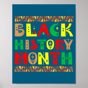 Affiche Racines africaines de la mélanine Mois de l'histoi