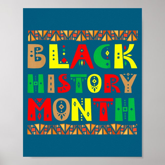 Affiche Racines africaines de la mélanine Mois de l'histoi (Devant)