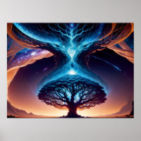 Racines radiantes : L'arbre de vie inspirant l'art