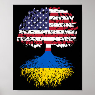 Affiche Racines Ukrainiennes Ukraine Arbre du Patrimoine N