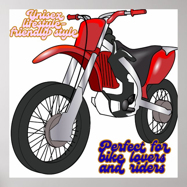 Affiche Racing Dirt Bike Art (Devant)