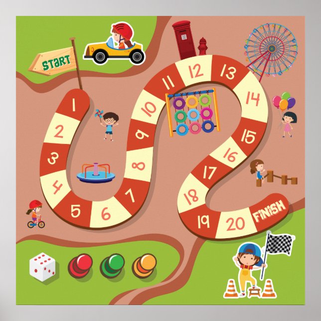 Affiche Racing game (Devant)