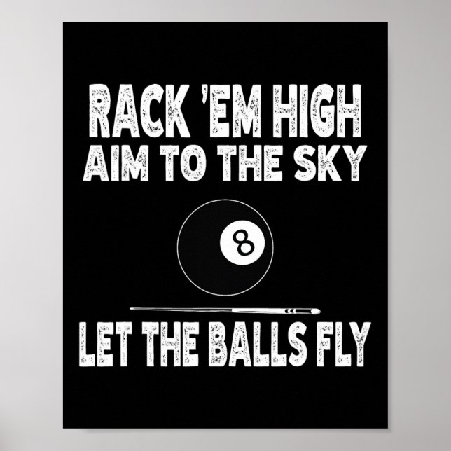 Affiche Rack Em Haut Ciel Vers Le Ciel Laisser Le Billard  (Devant)