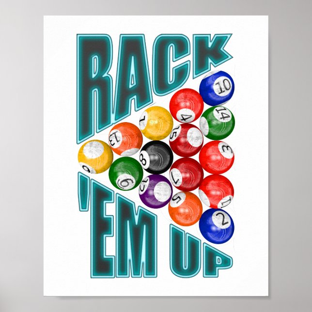 Affiche Rack’em Up Billiards (Devant)