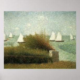 Affiche Rade de Grandcamp de Georges Seurat, Art ancien