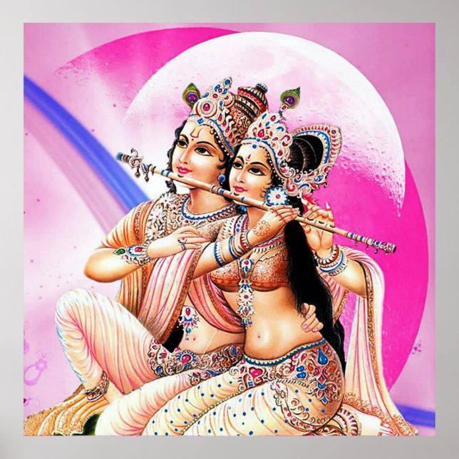 Affiche radha-krishna (Devant)