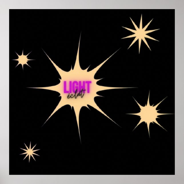 Affiche Radiant Light – Modern & Vibrant Style (Devant)
