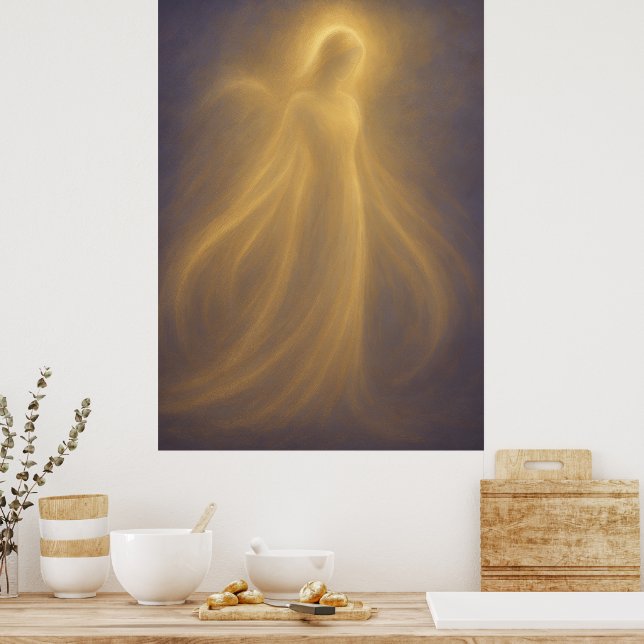 Affiche Radiant Presence Angel of Golden Light Spiritual (Cuisine)