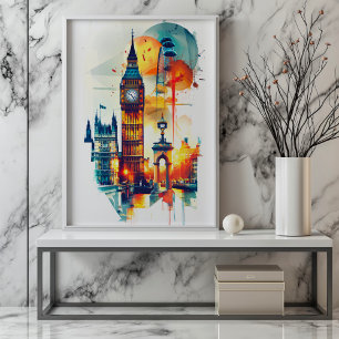Affiche Radiant Rhapsody : Big-Ben à Londres et The Shard