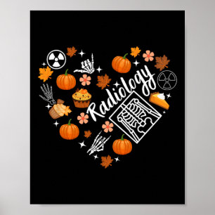 Affiche Radiologie Automne Coeur Xray Tech Automne Citroui