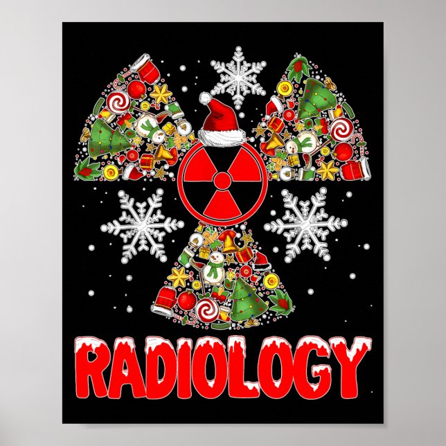 Affiche Radiologie de Noël radiologue de Noël technicien e (Devant)