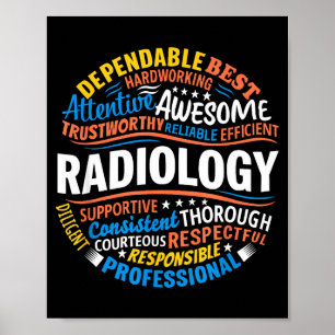 Affiche Radiologie Drôle Semaine de la technologie Rad App
