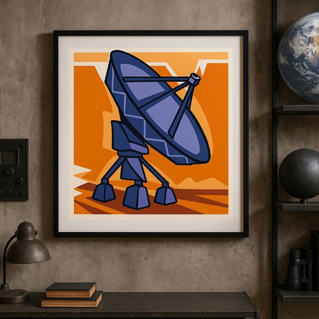 Affiche Radiotélescope spatial (Créateur téléchargé)