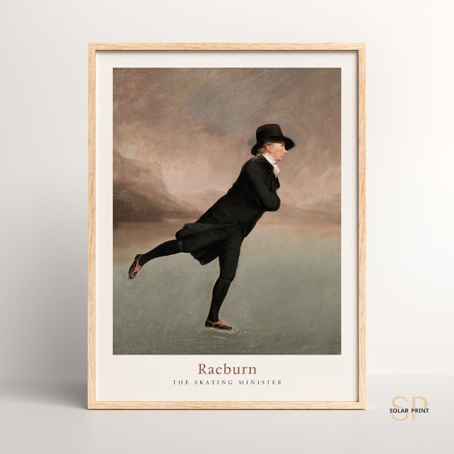 Affiche Raeburn Art Vintage Imprimer Ministre du patinage (Créateur téléchargé)