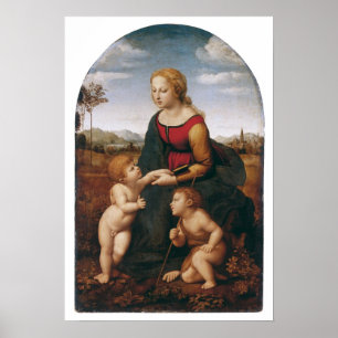 Affiche Raffaello Sanzio DA Urbino - jardiniere de belle