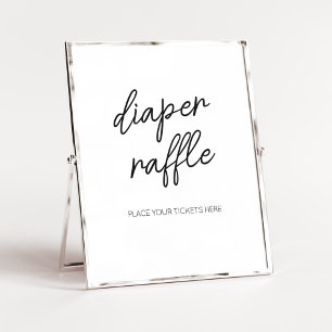 Affiche Raffin minimaliste noir et blanc