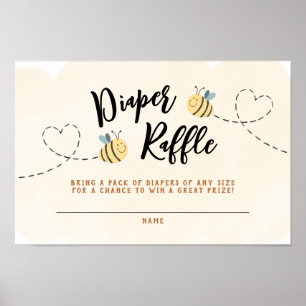 Affiche Raffle de la couche d'abeille