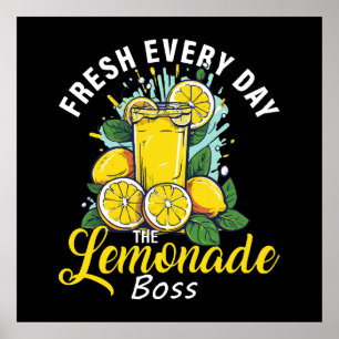 Affiche Rafraîchi Chaque Jour Le Patron De Limonade
