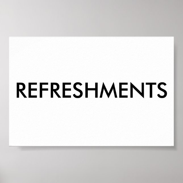 AFFICHE RAFRAÎCHISSEMENTS (Devant)