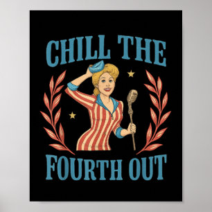 Affiche Rafraîchissez 4 juillet Hommes Femmes