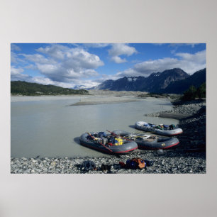 Affiche Rafting de la rivière Alsek en aval