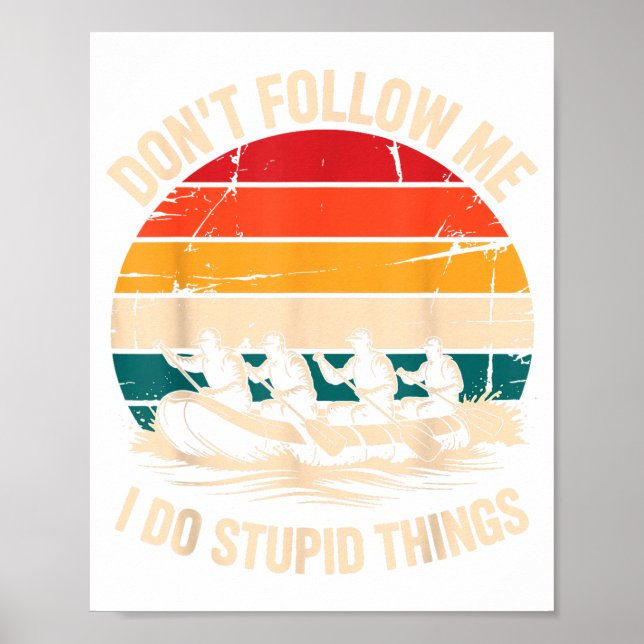 Affiche Rafting Design For Men Women White Water River Raf (Devant)