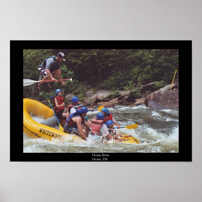 Affiche Rafting en eau vive (Devant)