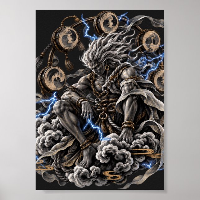 Affiche Raijin Bleu (Devant)