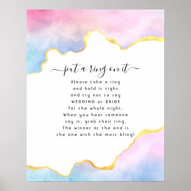 Affiche Rainbow Agate Mettez un Anneau dessus Jeu (Devant)