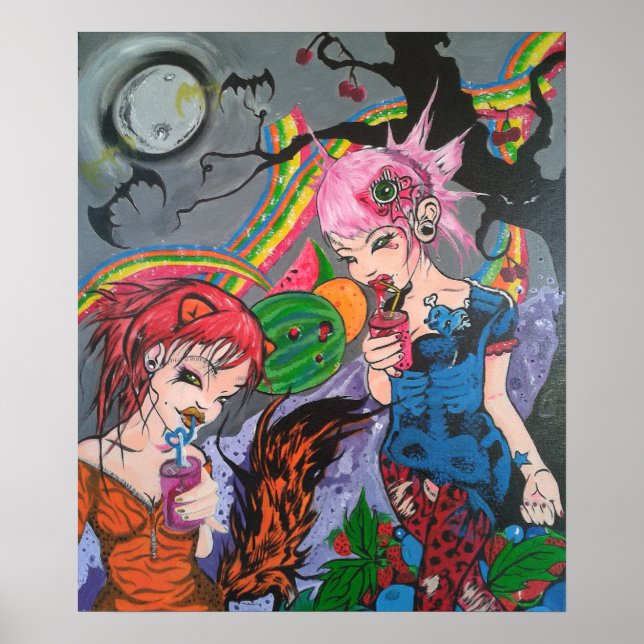 Affiche 'Rainbow Bacon & Juice' (Devant)