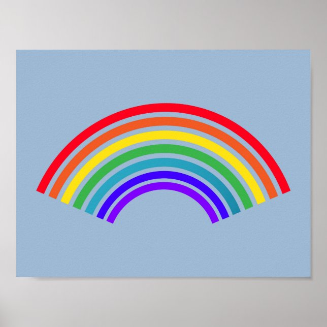 AFFICHE RAINBOW BLUE HAPPINESS (Devant)