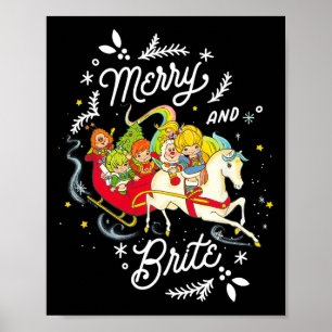 Affiche Rainbow Brite Noël Joyeux Et Brite Sleigh Rid