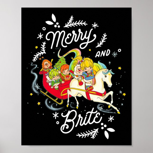 Affiche Rainbow Brite Noël Joyeux Et Brite Sleigh Rid (Devant)