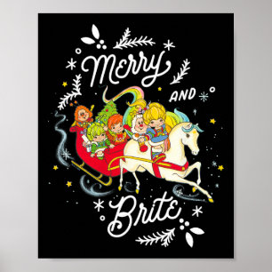 Affiche Rainbow Brite Noël Joyeux Et Lumineux Traîneau Rid